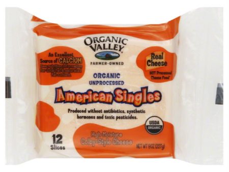 Organic Valley High-Moisture Colby-Style American Singles Cheese, 8 Oz (Pack of 12) Online Hot Sale