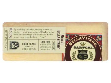 Sartori Merlot BellaVitano Cheese, 5.3 Oz (Pack of 12) Online now