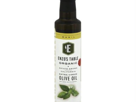 Enzos Table Basil Extra Virgin Organic Olive Oil, 250 Ml (Pack of 12) Online Hot Sale