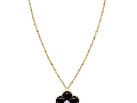 Black Onyx Fiore Pendant on Sale