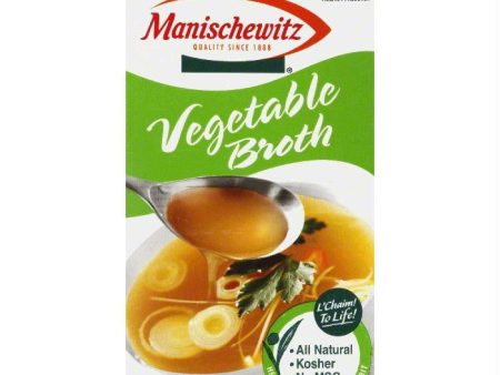 Manischewitz Aseptic Vegetable Broth, 32 OZ (Pack of 12) Hot on Sale