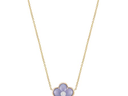 Lavender Chalcedony Fiore Pendant Fashion