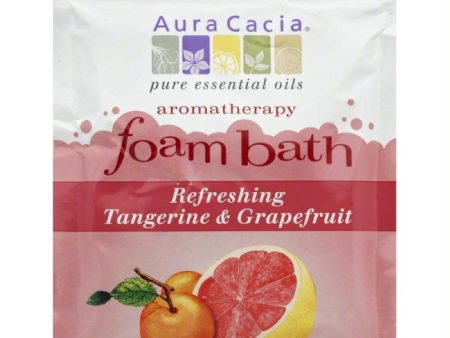 Aura Cacia Refreshing Tangerine & Grapefruit Aromatherapy Foam Bath, 2.5 Oz (Pack of 6) For Cheap