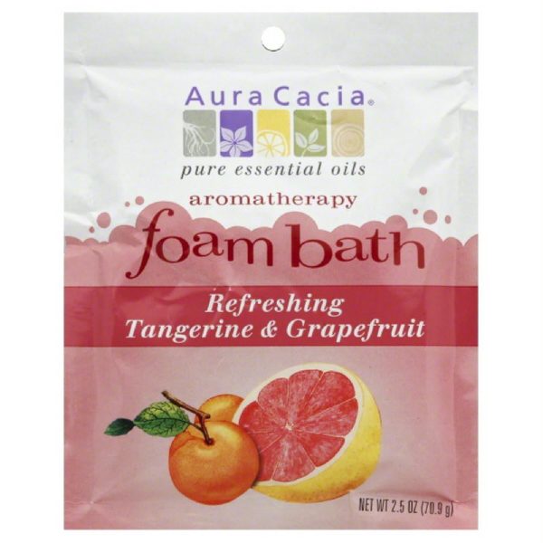 Aura Cacia Refreshing Tangerine & Grapefruit Aromatherapy Foam Bath, 2.5 Oz (Pack of 6) For Cheap