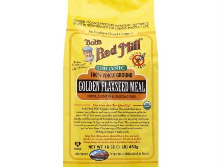 Bobs Red Mill 100% Whole Ground Golden Flaxseed Meal, 16 Oz (Pack of 4) Online Hot Sale