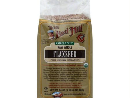 Bobs Red Mill Raw Whole Flaxseed, 24 Oz (Pack of 4) For Discount