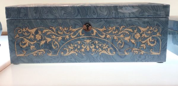 Sea Blue Jewelry Box w  Tray Online