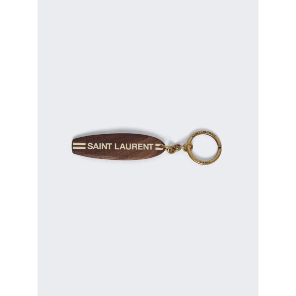 Saint Laurent | Surf Keyring | Wood Brown Online