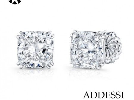 Cushion Cut Diamond Earrings Online Hot Sale