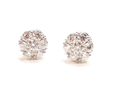 Diamond snowflake earrings-available in various sizes. Hot on Sale