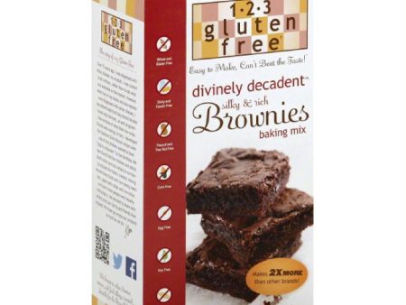 1 2 3 Gluten Free Brownies Baking Mix, 24.5 Oz (Pack of 6) Cheap