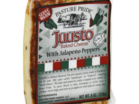 Pasture Pride Baked Cheese with Jalapeno Peppers, 6 Oz (Pack of 10) Online Hot Sale