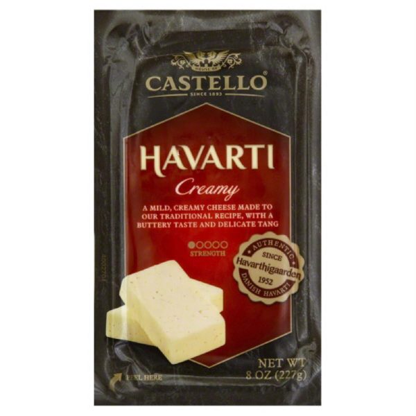 Castello Creamy Havarti Cheese, 8 Oz (Pack of 12) Fashion