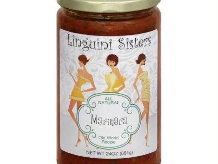 Linguini Sisters Marinara Sauce, 24 Oz (Pack of 6) Online now