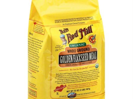 Bobs Red Mill Golden Flaxseed Meal Whole Ground, 32 Oz (Pack of 4) Online Sale