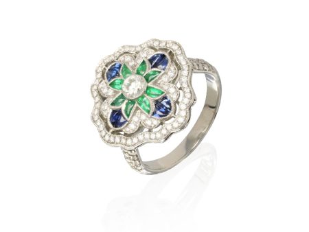 Deco-Style Clover Ring Sale