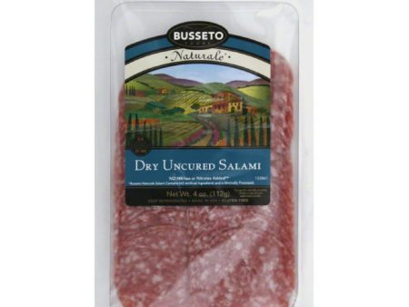 Busseto Uncured Dry Salami, 4 Oz (Pack of 12) Discount