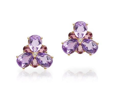 Amethyst Petal Earrings Supply