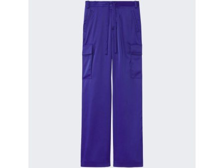 Proenza Schouler White Label | Women | Drawstring Cargo Pants | Ultramarine Purple Online Hot Sale