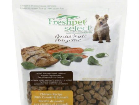 Freshpet Chicken Recipe Dog Food with Carrots & Spinach, 28 Oz (Pack of 4) Sale