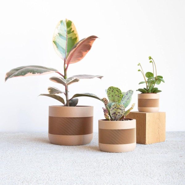 Indoor wooden planter - Beige, Black, Green, Mist White - Therma on Sale