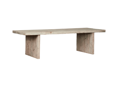 Elm Dining Table - Bleached For Sale