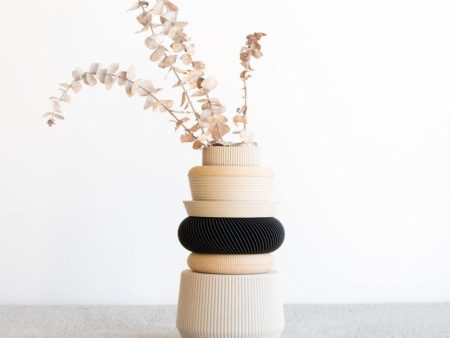 Mist white Modular Vase - VENICE perfect for dried or fresh flowers composition Sale