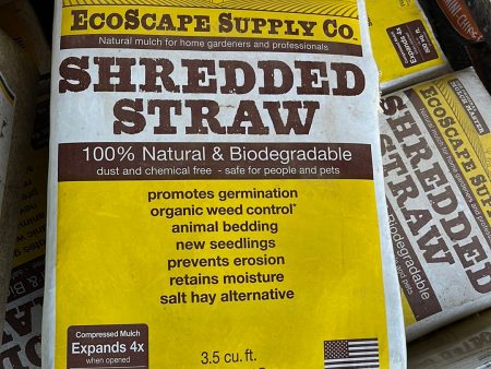 Shredded Straw Bale Mixed  (Bagged) Online now