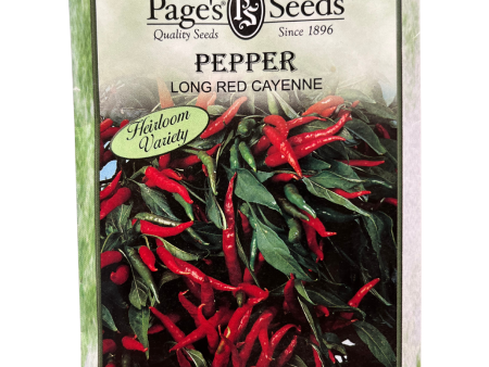 Pepper, Long Red Cayenne Seeds For Sale