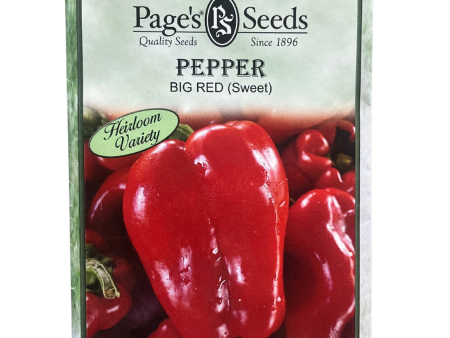 Pepper - Big Red Sweet Seeds Online now