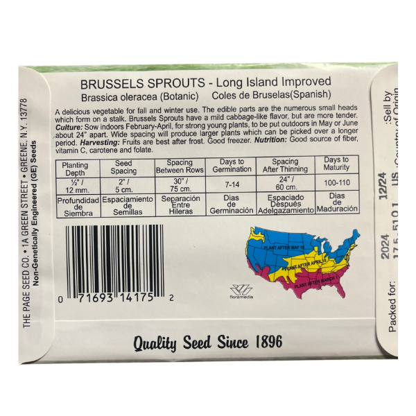 Brussel Sprouts - Long Island Improved Seeds Supply