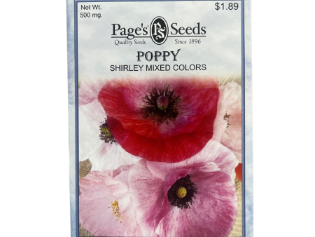 Poppy - Shirley Mixed Colors Seeds Online Sale