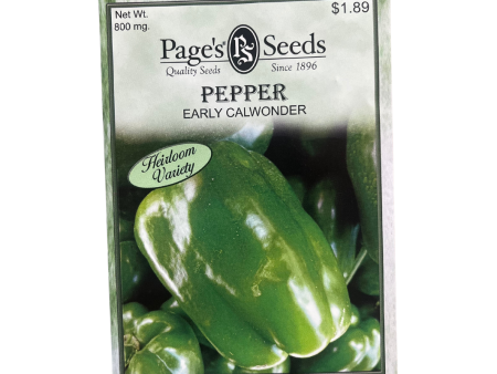 Pepper - Early Calwonder Seeds Fashion