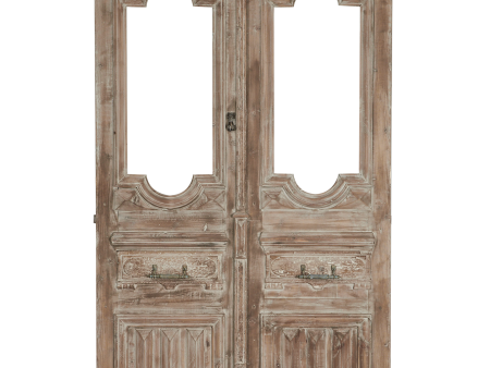 Wood Entry Doors - 2 Glass Panes Sale