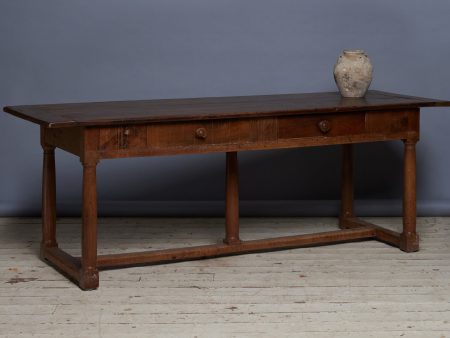 18th Century Cherry Two Drawer Server For Sale