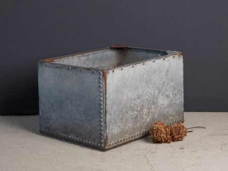 19th Century German Zinc Rectangular Planting Box Hot on Sale