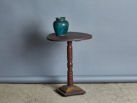 Small Teak Candle Stand from Borneo Hot on Sale