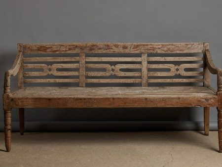 Weathered Teak Bench from Sumatra Online Sale