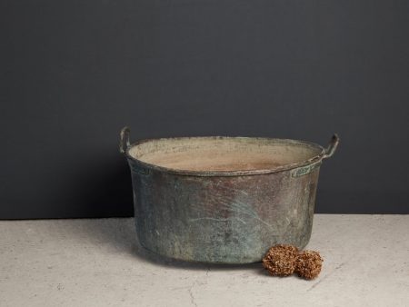 Extra Large French Copper Pot with Handles - Tree Size For Sale