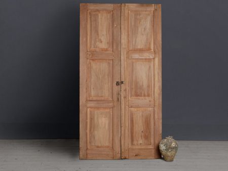 Late 19th Century Pair of Dutch Colonial Teak Doors from Jakarta Online