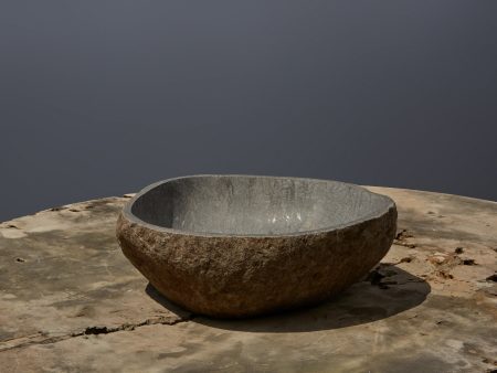 Small Natural Carved Sink from Java For Cheap