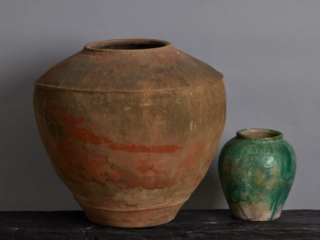 17th Century Majaphit Storage Jar from Jakarta on Sale