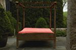 Simple Teak Dutch Colonial Canopy Bed from Java For Cheap