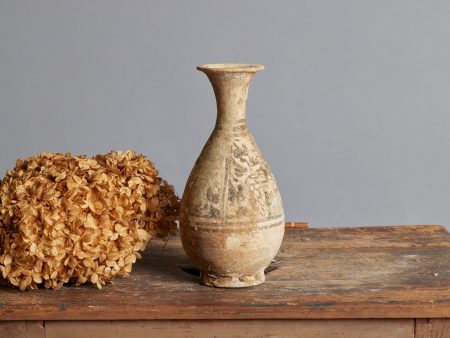 Early Sawankhalok Bottle with Faint Traces of Decoration Fashion