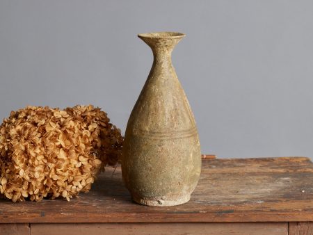 Early Sawankhalok Bottle with Faint Traces of Decoration Online Hot Sale