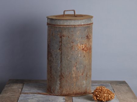 19th Century French Galvanized Pot with Lid Fashion