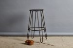 Iron & Teak Bar Stool Online Sale