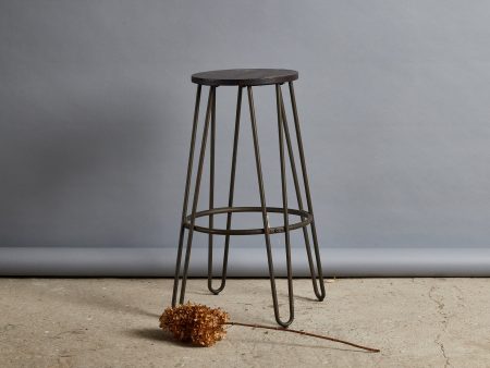 Iron & Teak Bar Stool Online Sale