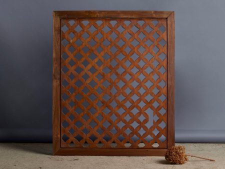 Medium Pierce Work Framed Teak Panel Online Hot Sale