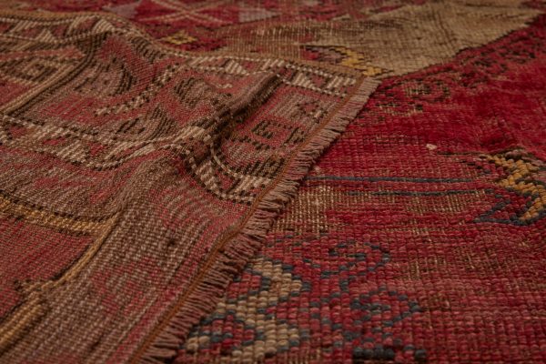 18th Century Anatolian Silky Red Yellow & Purple .............. (5 10  x 10 5  ) on Sale